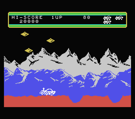 Moon Patrol screenshot 2 for MSX